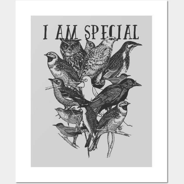 I am special - birds Wall Art by artlahdesigns